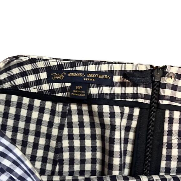 Brooks, brothers, petite, checkered skirt, size 6, petite - Picture 3 of 4